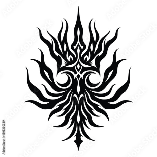 Abstract Black And White Graphic Design
