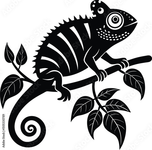 chameleon on branch