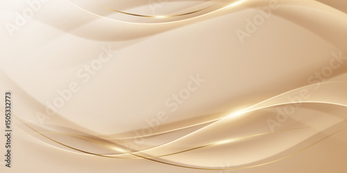 golden abstract background with luxury vector illustration