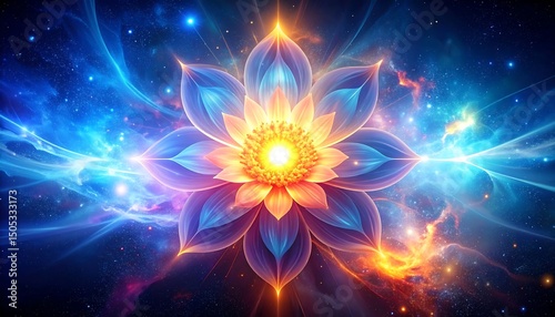 Cosmic Lotus Flower Bloom.