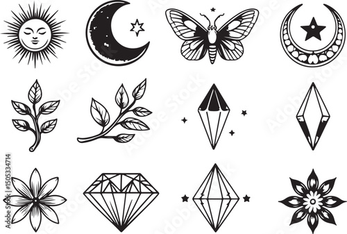 Elegant Edges Earring Silhouette Art