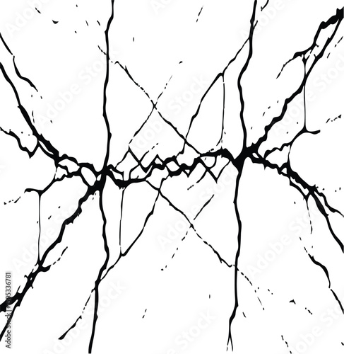 old wall background crack vector, grunge texture. cracked ground, ground distress texture, damage texture.
