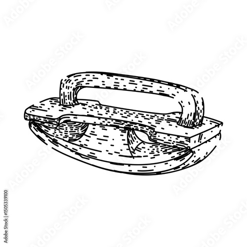 desk ink blotter sketch hand drawn vector