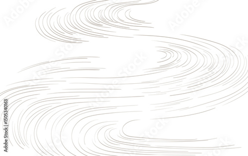 Gold brush stroke texture with Japanese chinses cloud pattern in vintage style. Abstract art landscape banner design