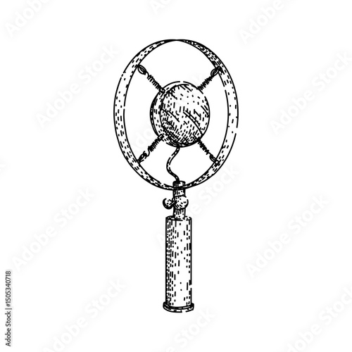 audio microphone sketch hand drawn vector