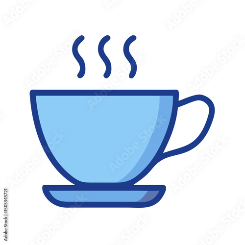Vector Coffee Cup Symbol – Cafe Logo Design Element
