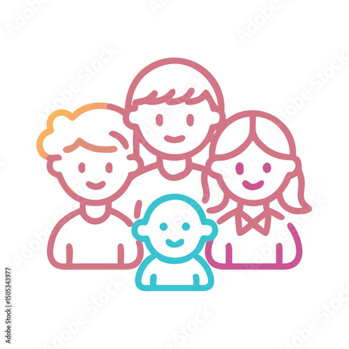 Cartoon Children Vector Art – Cute Boys and Girls in Colorful Style