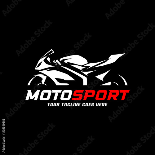 motorcycle sport racing abstract logo design