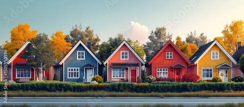Homeowners Insurance Providing Solace in a Colorful Neighborhood