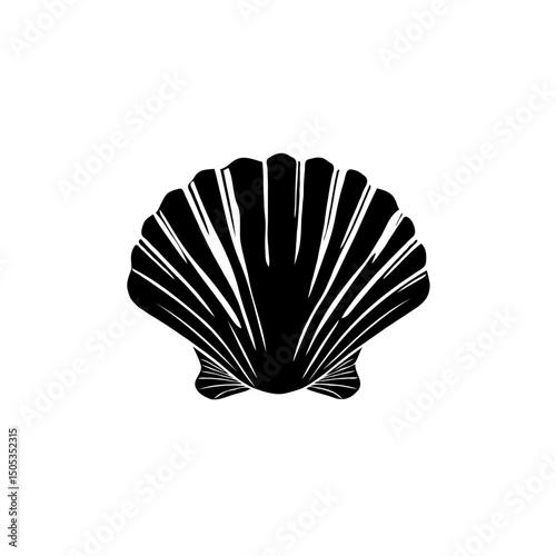 Sea shell icon isolated vector illustration