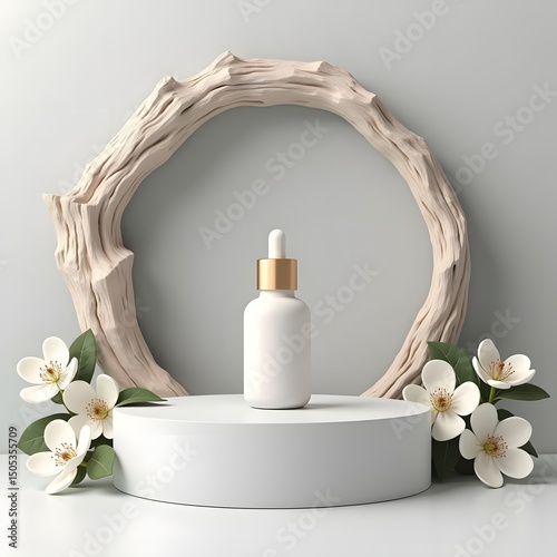 Serenity's Glow: A Nature-Inspired Beauty Serun Presentation