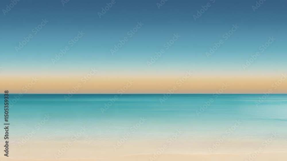 Fototapeta premium Sandy Beige to Ocean Blue Gradient for Design Projects