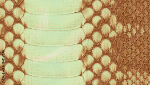 Close up of a Stunning Snake Skin Leather Texture in Pastel Tones.