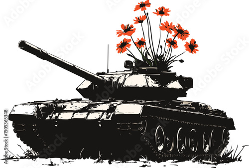 russian military tank