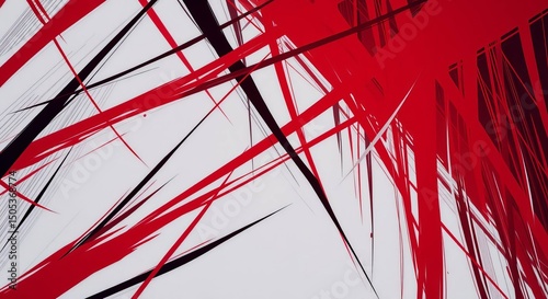 red and white abstract