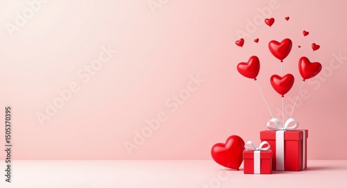 happy birthday card with red heart