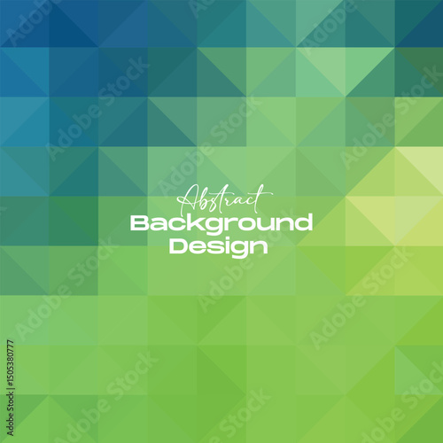 vector abstract stylish green polygon design elegant background