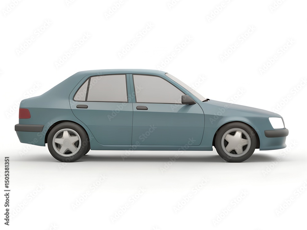 Fototapeta premium car on white background 