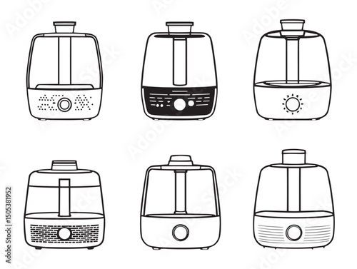 high quality humidifier line art for commercial use