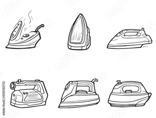 Iron line art vector design for creative projects