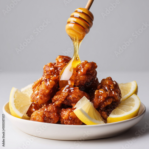 Korean Fried Chicken with Honey Lemon