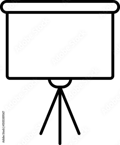 Presentation board icon. business training.  business activity symbol. Training and learning symbols. office room concept 