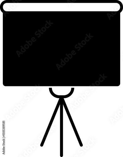 Presentation board icon. business training.  business activity symbol. Training and learning symbols. office room concept 