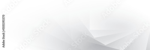 Abstract white and gray color, modern design stripes background with geometric shape. Vector illustration.