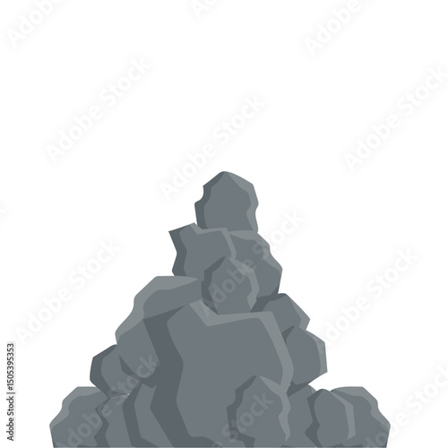 Pile Stone Illustration