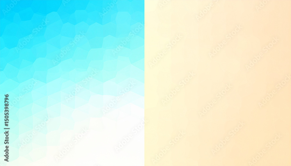Fototapeta premium 青とベージュの優しいグラデーション背景