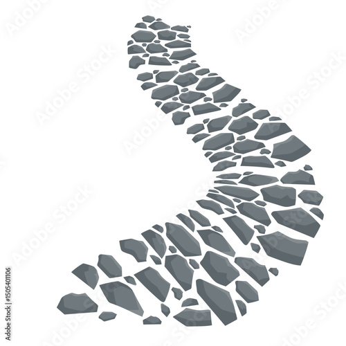 Stone Pathway Illustration