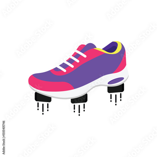 Fly Shoe Vector style icon. Eps 10 file