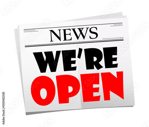 We're open
