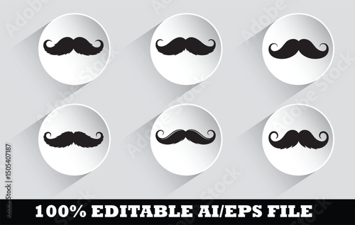 Father’s Day Icon Set – Dad Icons, Gifts, Mustache, Tie, Tools & Celebration Vectors
