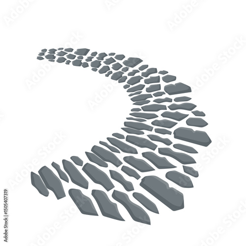 Stone Pathway Illustration