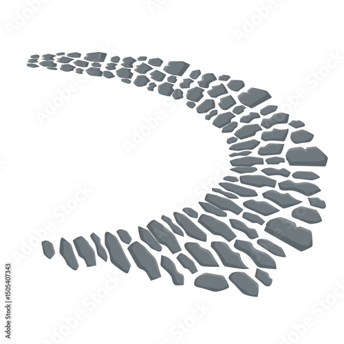 Stone Pathway Illustration