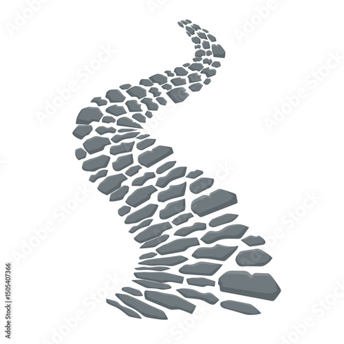 Stone Pathway Illustration