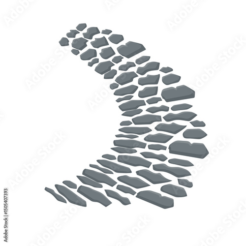 Stone Pathway Illustration