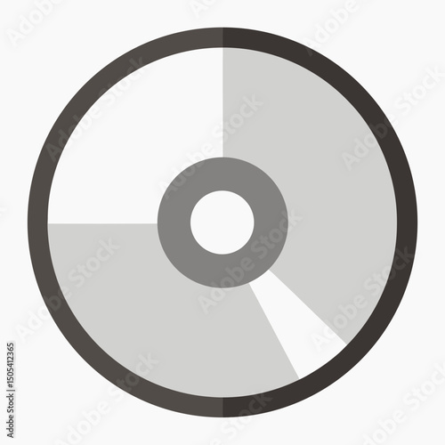vinyl disc isolated on white