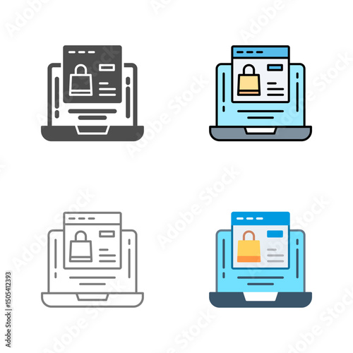 Online Shopping Vector Icon