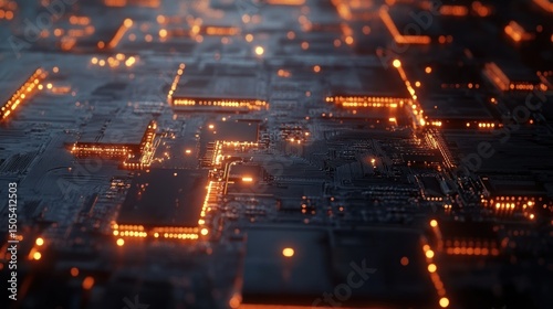 Wallpaper Mural Abstract circuit board Torontodigital.ca