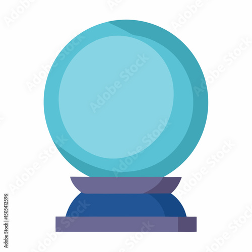 blue glass sphere