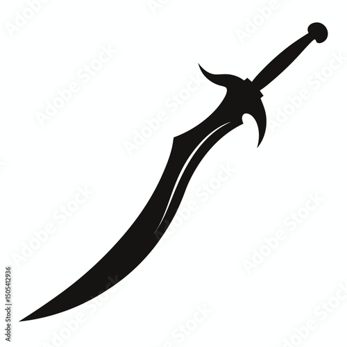 vector illustration of a sword