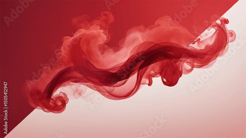Abstract red smoke color line abstract background.