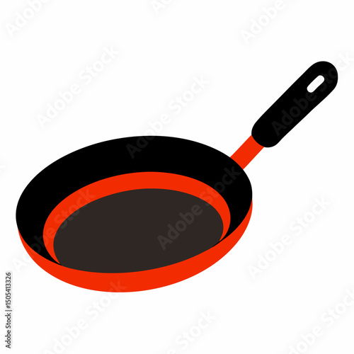 frying pan isolated on white background