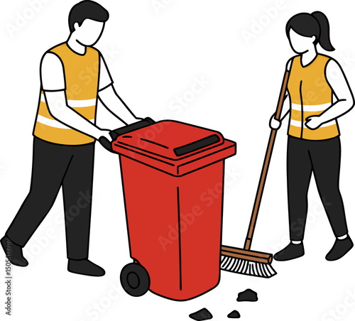 Keeping Our Streets Clean Sanitation Workers Maintaining Urban Hygiene