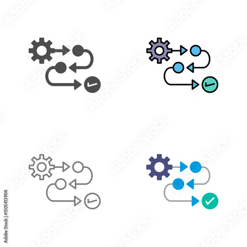 Process Vector Icon