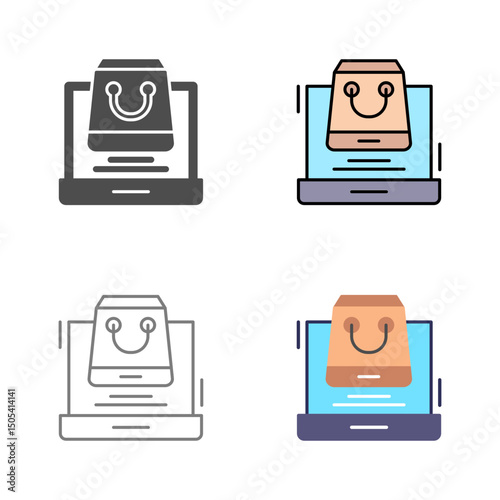 Online Shopping Vector Icon
