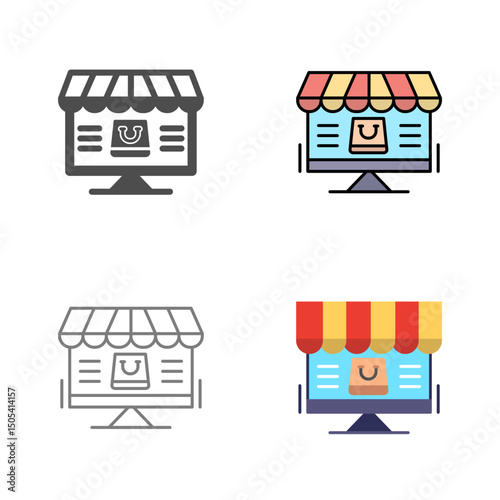 Online Shopping Vector Icon