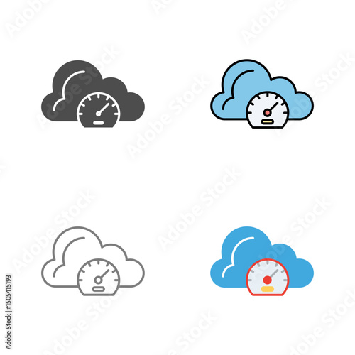 Speed Test Vector Icon